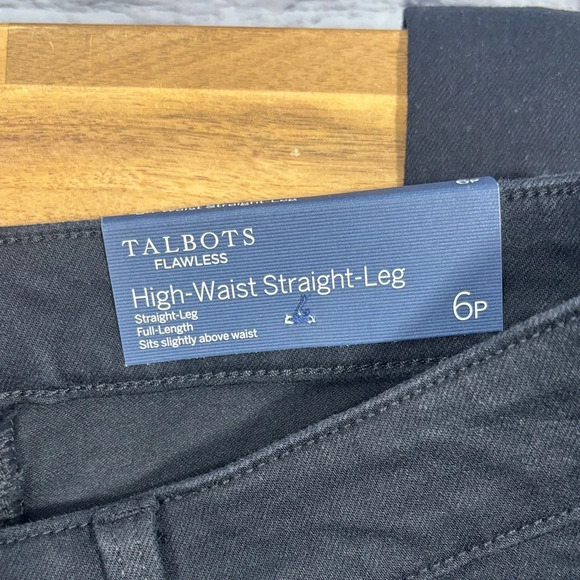 Talbots Women's Elegant High Waisted Black Denim Jeans - Picture 4 of 10